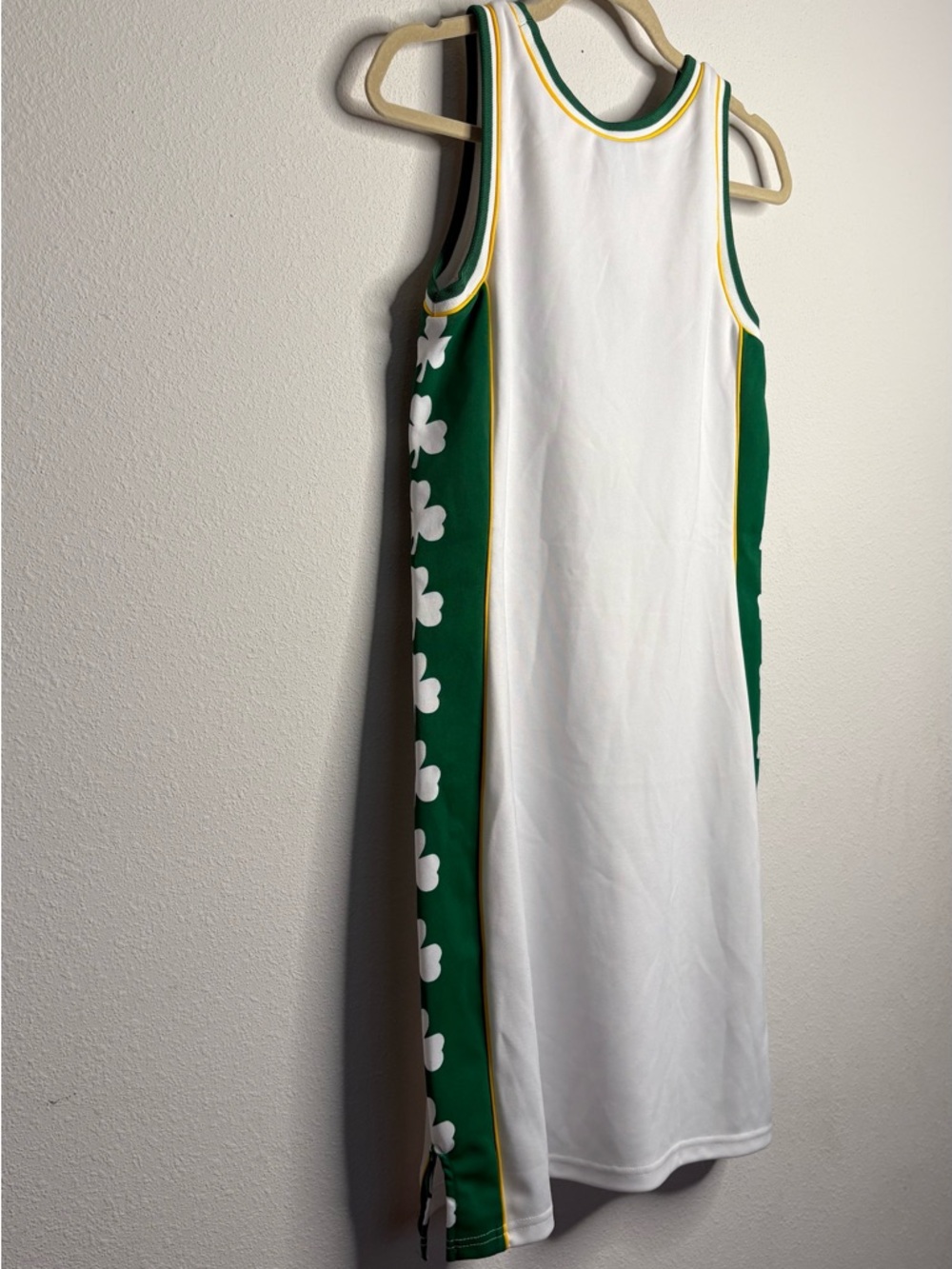 Vintage White and Green Celtics Midi Dress - Picture 5 of 6